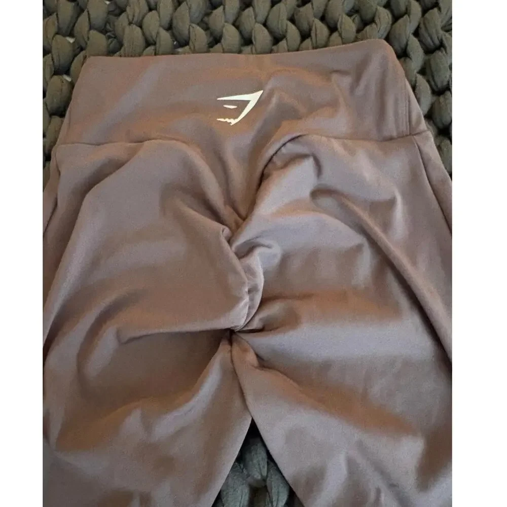 Mauve Rose Scrunch Butt Gymshark Leggings Gym Gymrat Workout